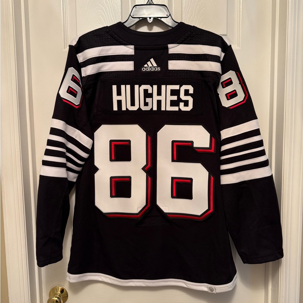 Adidas Hughes NJ Devils Jersey - Picture 6 of 12
